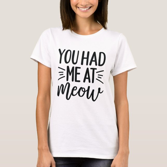 Camiseta Citas Divertidas de Gatos (Anverso)