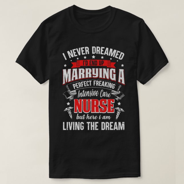 Camiseta Citas divertidas de la enfermera de cuidados inten (Diseño del anverso)