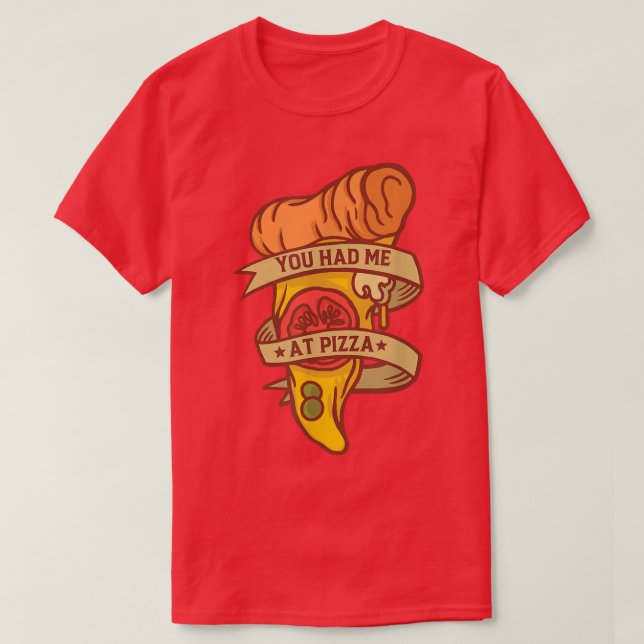 Camiseta Citas divertidas de Pizza Lover (Diseño del anverso)