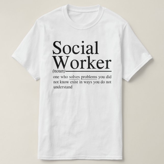 Camiseta citas divertidas de Social Worker (Diseño del anverso)