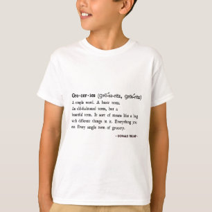 Camiseta Citas Divertidas de Trump Definición de Comestible