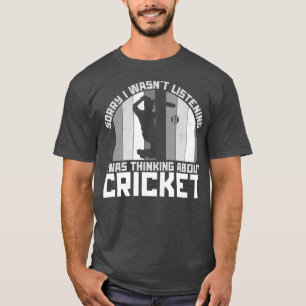 Camiseta Citas divertidas del deporte del críquet