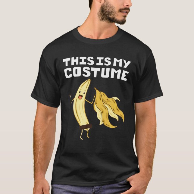 Camiseta Citas divertidas Este es mi disfraz. Soy banana. (Anverso)
