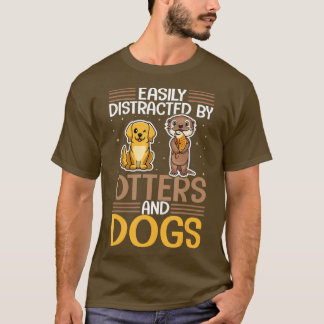 Camiseta Citas divertidas - Fácilmente distradas por nutria