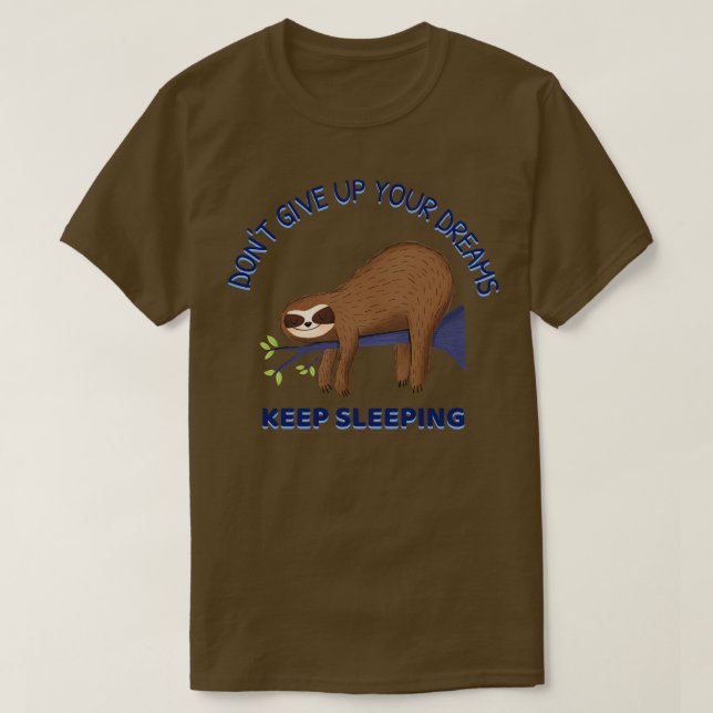 Camiseta Citas divertidas para dormir (Diseño del anverso)
