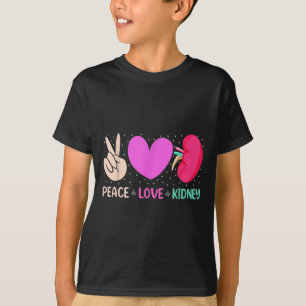 Camiseta Citas Enfermera Paz Amor Riñon Nefrología Diálisis