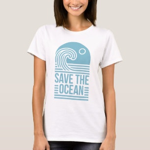 Camiseta Citas estéticas de activista para salvar el océano