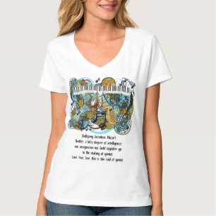 Camiseta Citas Inspiradoras de Wolfgang Amadeus Mozart