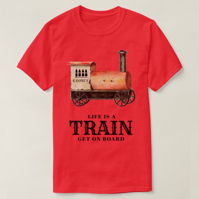 Camiseta Citas inspiradoras sobre el tren (Diseño del anverso)