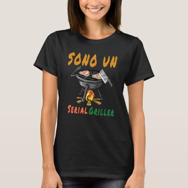 Camiseta Citas Italianas De Im A Serial Griller (Anverso)
