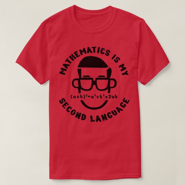 Camiseta Citas matemáticas es mi regalo de segundo idioma (Diseño del anverso)