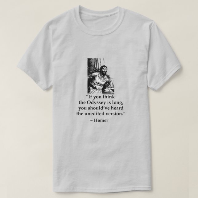 Camiseta Citas Modernas Erróneas - Homero (Diseño del anverso)