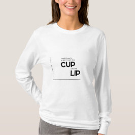Camiseta Citas MODERNAS: twixt la taza, labio