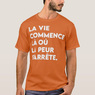 Camiseta Citas motivacionales inspiradoras en francés