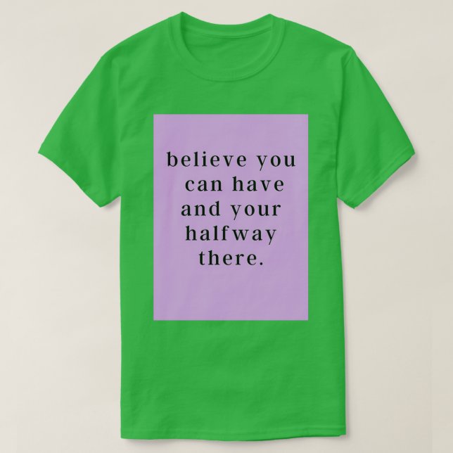 Camiseta Citas motivacionales para el éxito en la vida (Diseño del anverso)