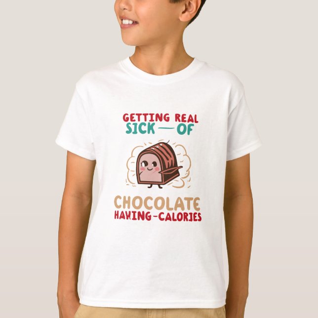Camiseta Citas Para Los Amantes Del Chocolate (Anverso)