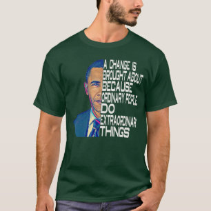 Camiseta Citas políticas de Barack Obama 44º EE. UU.