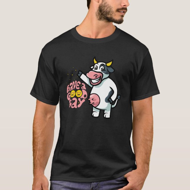 Camiseta citas positivas vaca (Anverso)