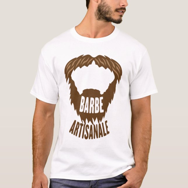 Camiseta citation_barbe_artisanale_humour_drole_1312 (Anverso)