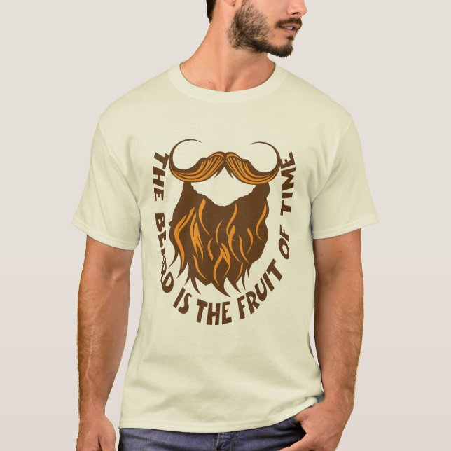 Camiseta citation barbe beard fruit time humour barbu drole (Anverso)
