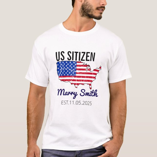 Camiseta Citizenship Day American  – Proud to Be an America (Anverso)