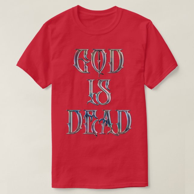 Camiseta Cito de Nietzsche Muerto (Diseño del anverso)