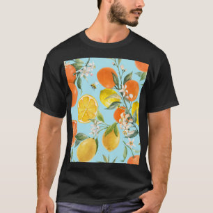 Camiseta Cítricos acuarela Frutas: Dibujado a mano