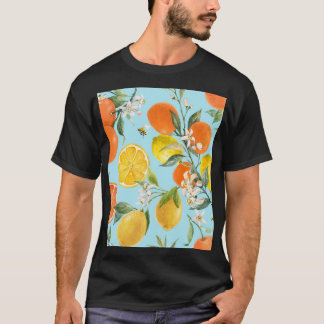 Camiseta Cítricos acuarela Frutas: Dibujado a mano