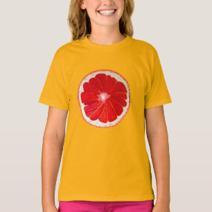 Camiseta Cítricos de arte pop rosa pomelo original