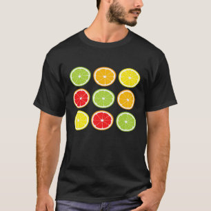 Camiseta Cítricos Fruta Limes Naranjas Foodies T Shirt