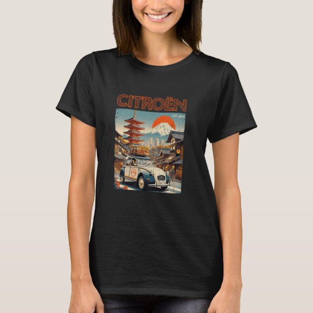 Camiseta Citroën Chureito Monte Fuji Japón (Anverso)