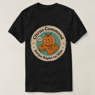 Camiseta Citrus Comando Swipe Derecha Para Ganar Naranja