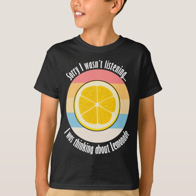 Camiseta Citrus Fruit Cita irónica de limón pensar sobre Le (Anverso)