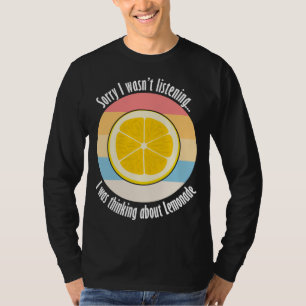 Camiseta Citrus Fruit Cita irónica de limón pensar sobre Le