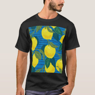 Camiseta Citrus Lemon: Vintage sin costura.