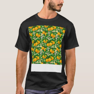 Camiseta Citrus Seamless Pattern Lime Naranja Mandarin
