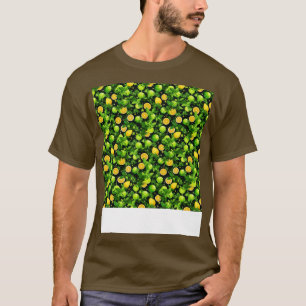 Camiseta Citrus Seamless Pattern Lime Naranja Mandarin