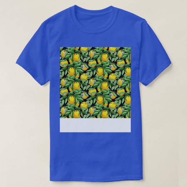 Camiseta Citrus Seamless Pattern Lime Naranja Mandarin (Diseño del anverso)