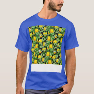 Camiseta Citrus Seamless Pattern Lime Naranja Mandarin