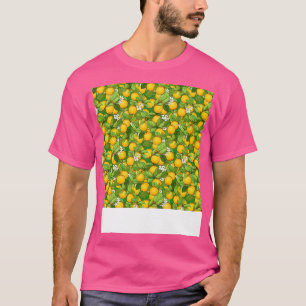 Camiseta Citrus Seamless Pattern Lime Naranja Mandarin