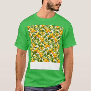 Camiseta Citrus Seamless Pattern Lime Naranja Mandarin