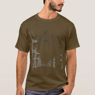 Camiseta City Bird Pigeon Silhouette