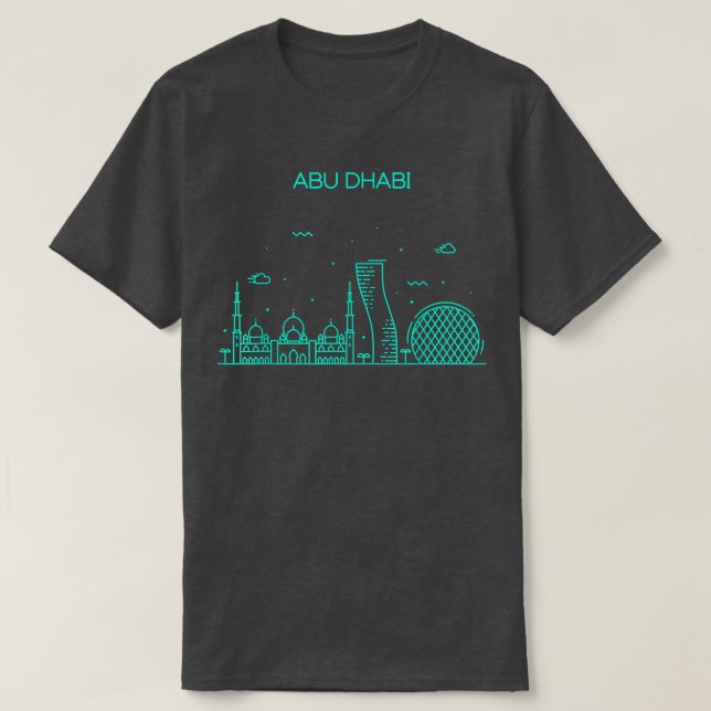 Camiseta City Night Abu Dhabi (Diseño del anverso)