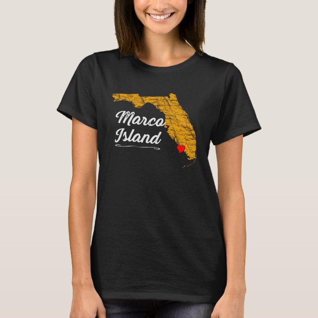 Camiseta City of MARCO ISLAND FLORIDA Vacation Souvenir  Gr (Anverso)