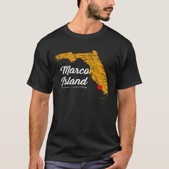 Camiseta City of MARCO ISLAND FLORIDA Vacation Souvenir  Gr (Anverso)