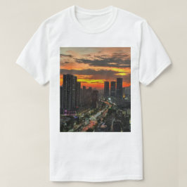 Camiseta City Sunset Skyline T-Shirt