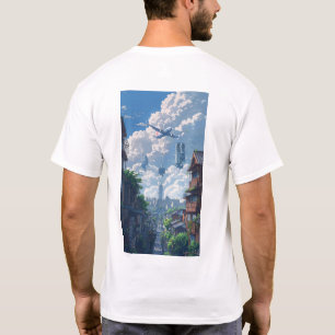 Camiseta Cityscape con un solo avión - Urban Wanderlus