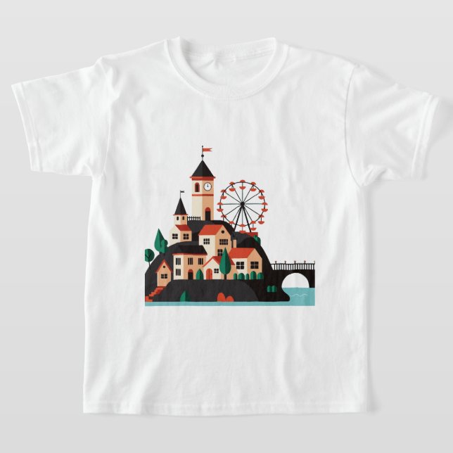 Camiseta Cityscape with Ferris wheel (Distribución)