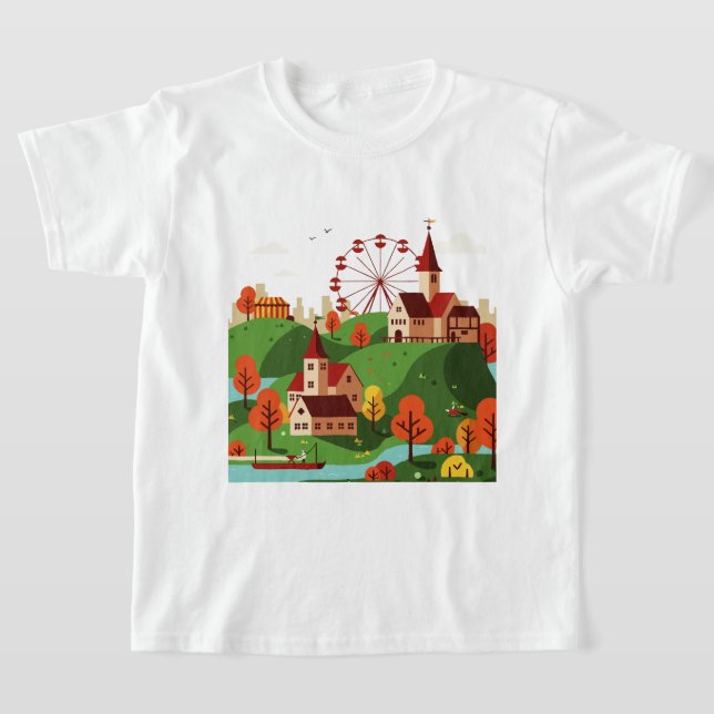 Camiseta Cityscape with Ferris wheel (Distribución)