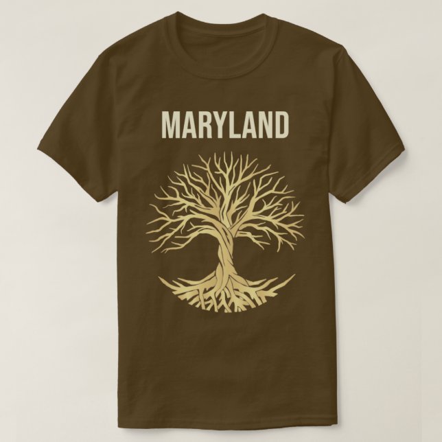 Camiseta Ciudad Árbol De La Vida Maryland (Diseño del anverso)